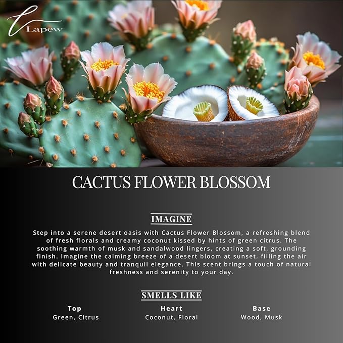 Cactus Flower Blossom Carpet Freshener Powder Refill 36 oz | Powerful Odor Eliminator for Home | Upholstery Deodorizer | Carpet Deodorizer | Pet Urine | Cat Litter Box | Baja Cactus Blossom Fragrance