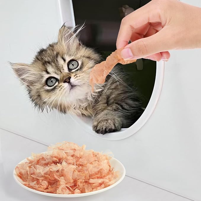 Purrfectpaws Premium Dried Bonito Flakes: Delicious Treats for Dogs & Cats - All-Natural and High in Protein - 1.4oz Bag