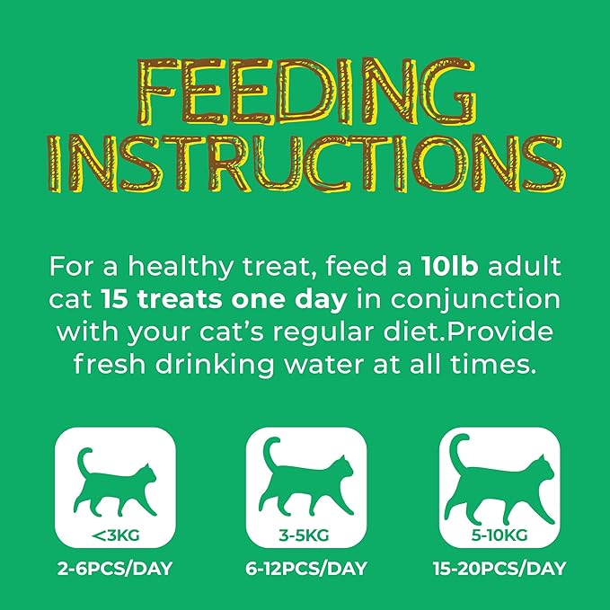 Just Try 13.4 OZ Crunchy Cat Treats Catnip Treats for Cats with Digestive Support, Natural Ingredients Kitten Treats with Real Salmon, Healthy Feline Snacks Training Biscuits Dental Care
