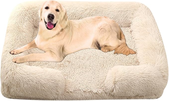 Dog Beds Large Sized dog Orthopedic, Sofa Dog Bed with Waterproof Lining and Nonskid Bottom, Rectangle Washable Dog Bed for Medium Small Dogs and Cats Comfortable ( Color : Brown3 , Size : 31 x 21" )