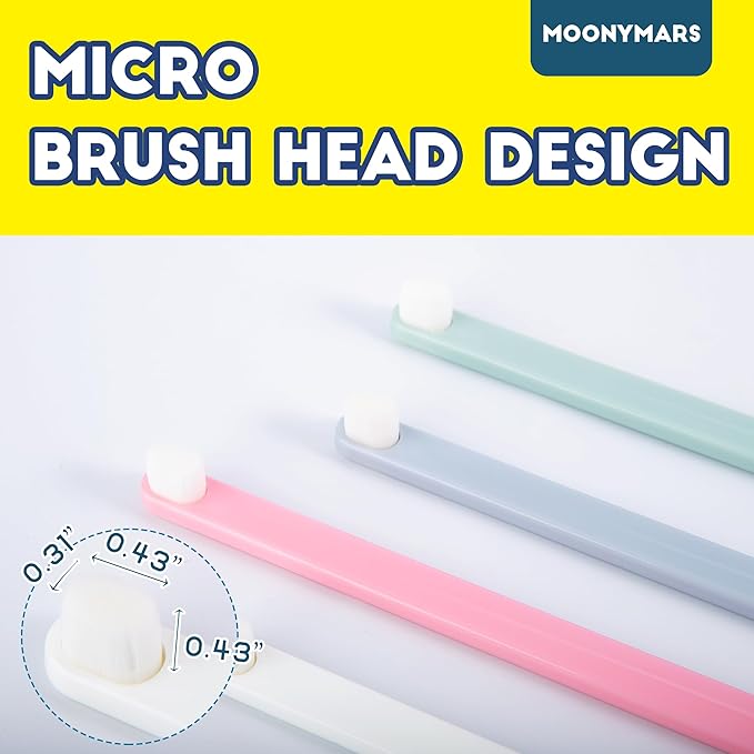 Small Dog Toothbrush, Cat & Puppy Tooth Brushing Kit, Ultra Soft & Mini Head Teeth Brush for Kitten & Tiny Pet, Doggy Toothbrushes Deep Dental Clean, 2 PCS,Pinkgreen