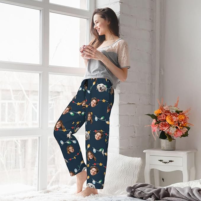 Personalized Pajama Pants For Men Women Custom Pajama Pants With Face Custom Face Pajamas Funny Customized Gifts