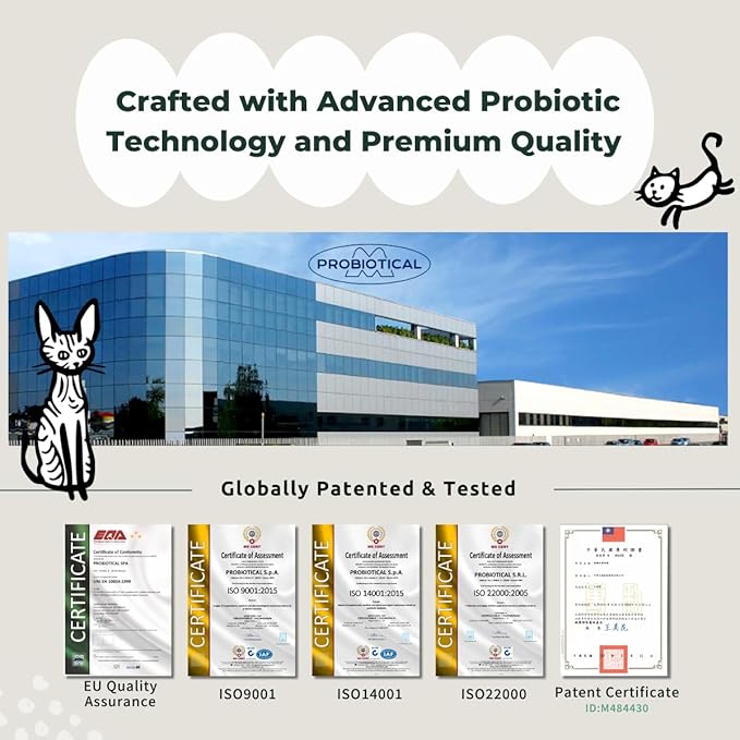 Oh!Pet® 5-in-1 Digestive Probiotics – 7B CFU Powder for Dogs & Cats with Prebiotics & Enzymes (Chicken, 30 Packets)