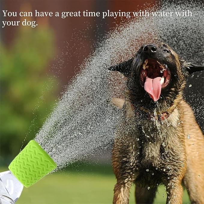 3 Piece Portable Outdoor Shower for Dogs Bottle Attachment Outdoor Sprayer Accessory for Most Plastic Water Bottles, Suitable for Bathing Pets During Outdoor Activities Camping.(Orange+Blue+Green)