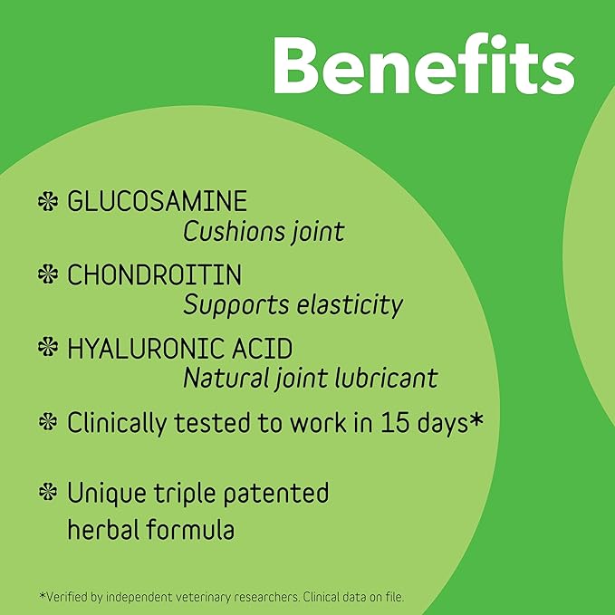 InClover Connectin Natural Hip & Joint Supplement for Dogs with Glucosamine, Chondroitin & Hyaluronic Acid - Tablet for Dog Mobility, Comfort & Active Lifestyle Support, 150 Count