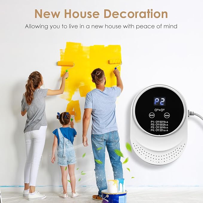 Cat Litter Deodorizer for Litter Box Plug In Air Fresheners for Home Ionizer Air Purifier for Strong Odor Portable Air Cleaner for Bathroom Toilet Living Room Kitchen Pets House Car (1)