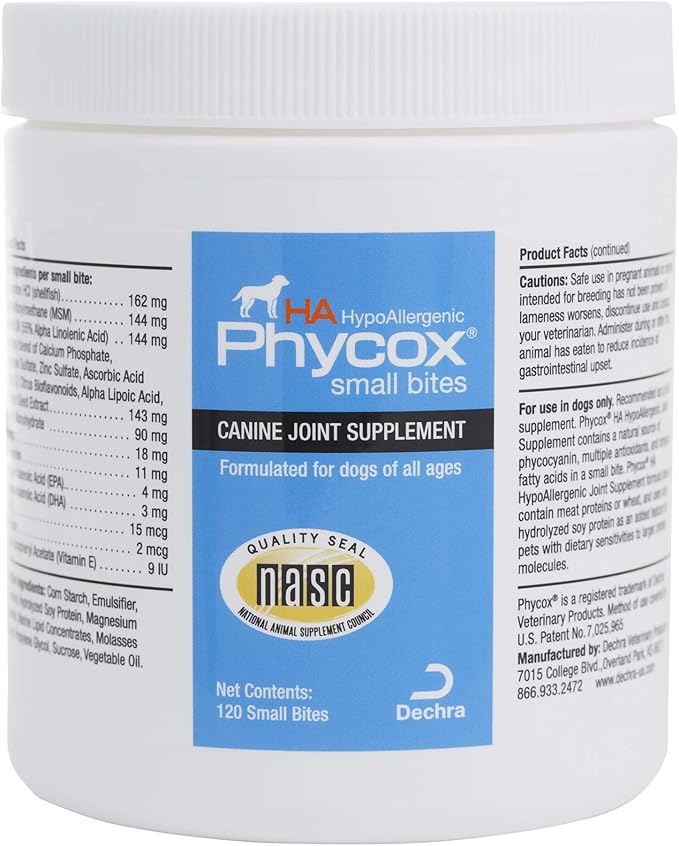 HA Hypoallergenic Small Bites Joint Supplement for Dogs, 120ct