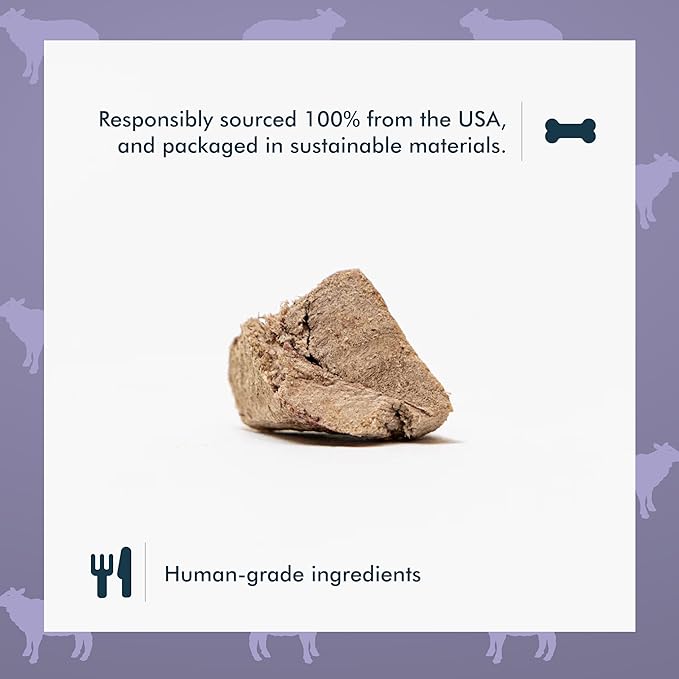 King Lou Pets - Lamb Hearts for Dogs and Cats - USA-Made Freeze Dried Lamb Dog Treats - Taurine, Zinc, and Iron - 1lb Prior to Freeze-Drying