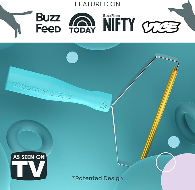Uproot Cleaner Pro Pet Hair Removal Tool -2 Pack-Special Dog Hair Remover Multi Fabric Edge and Carpet Rake by Uproot Clean-Cat Fur Remover for Couch, Pet Towers, Rugs, Cat Mats and Trunks & Much More