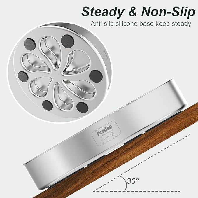 Slow Feeder Dog Bowls Large Breed 3Cups, Food Grade 304 Stainless Steel Dog Bowls with Non-Slip Base, Maze Pet Dish to Slow Down Eating, Metal Slow Feeder Dog Bowl