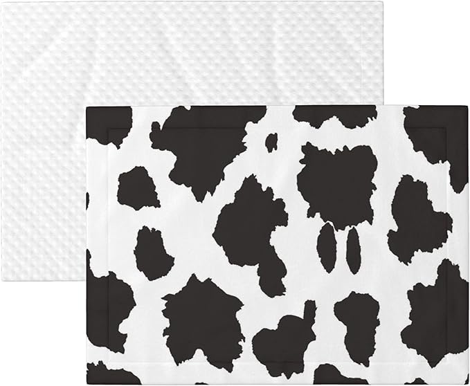 Waterproof Dog Blanket Soft Pet Blanket for Puppy Cat, Fleece Cat Throw Blankets for Furniture Bed Couch Sofa Reversible - Cow Skin 2