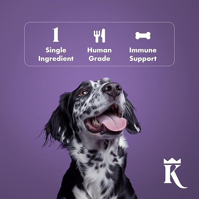 King Lou Pets - USA-Made Dehydrated Beef Heart Jerky Dog Treats - 1 lb of Fresh Beef Heart Prior to Dehydration