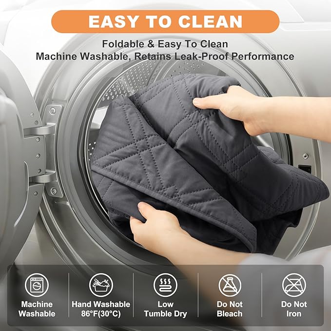 100% Waterproof Dog Couch Protector, Triple-Layer Waterproof Dog Bed Cover Pet Blanket Reversible 2-Tone Sofa Shield, Non-Slip Furniture Guard for Pets(30×30 Inch, Gray+Gray)