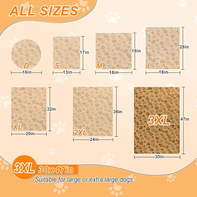 Dog Heating Pad，47×30 in Waterproof PVC Large Heating Pad for Dogs，Smart Thermostat Heated Dog House，Reinforced Interface + Wire Rope Whelping Box for Dogs,Plush Fabric Cover-Apricot