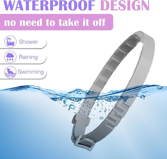 4 Pack Calming Collar for Cats - 60 Days Anxiety and Stress Relief, Relaxing Cat Collar, Adjustable Pheromones Collar for Cats，Natural Soothing for Continuous Calming