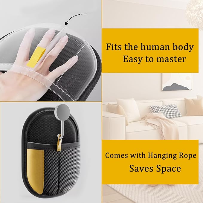 The Magic Brush Pet Hair Remover, Acssart Pet Hair Removal Glove, Electrostatic Pet Grooming Gloves, Efficient Reusable Cat & Dog Hair Remover for Couch, Furniture, Carpet, Curtain (3PCS)