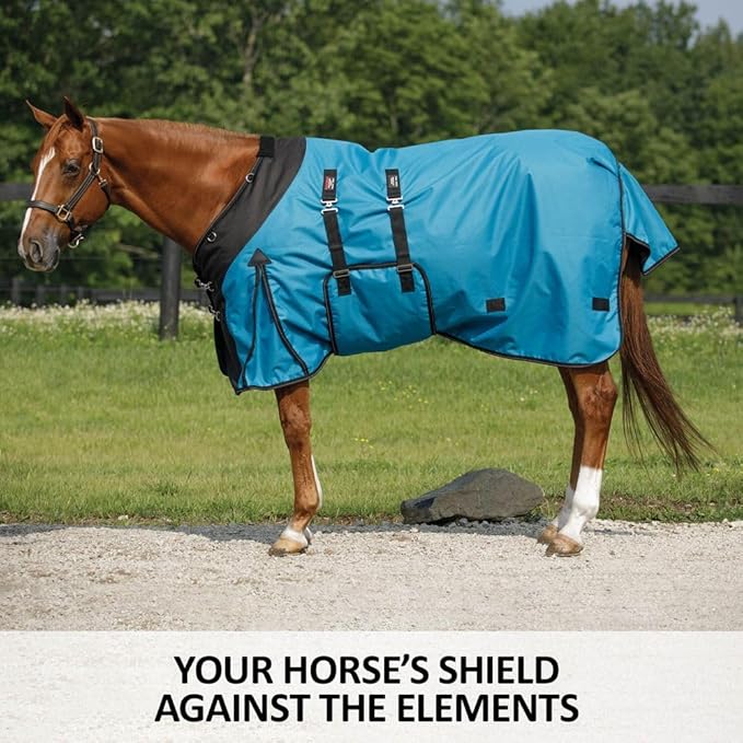 STORM SHIELD Contour Collar Classic II Horse Turnout Blanket | Bellyband Closure | Horse Blankets for Winter Waterproof | Weather Protection | Winter Horse Blanket