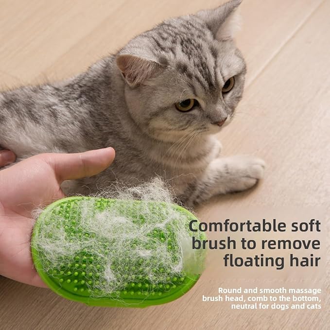 4PCS cat self groomer,cat brushes for indoor cats,Adjustable silicone self-cleaning massage tool for scratching, bathing, massaging, cleaning hair for cats and dogs