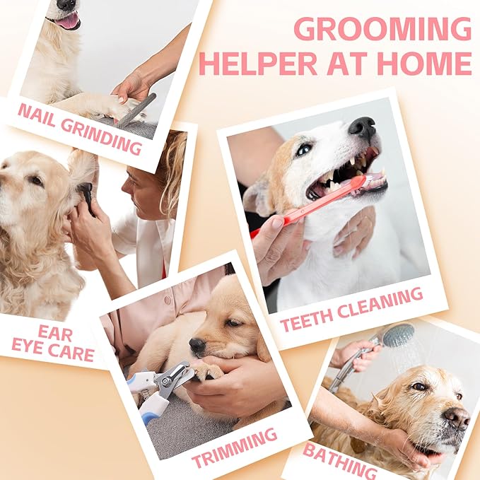 Dog Grooming Hammock for Small Dogs & Cats, Dog Grooming Harness for Nail Trimming, Pet Grooming Sling Helper with Nail Clippers/Nail Trimmers