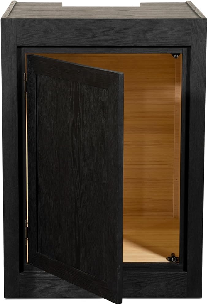 75G 75 Gallon Starfire Rimless SC Aquariums 36x24x20 12mm Pnp System with Black Wood Cabinet