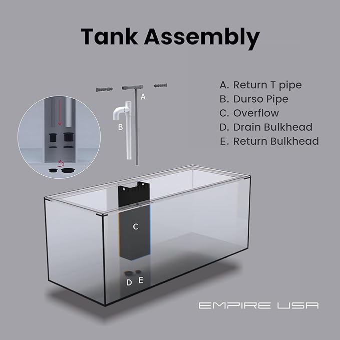 75G 75 Gallon Starfire Rimless SC Aquariums 36x24x20 12mm Pnp System with Black Wood Cabinet
