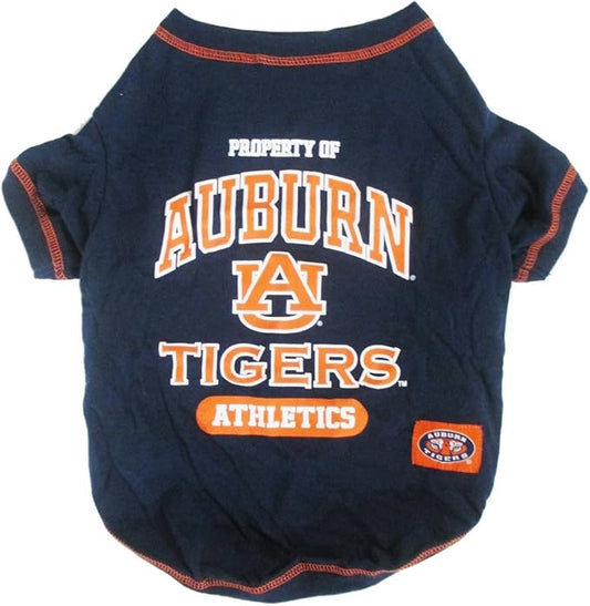 Pets First Collegiate AUBURN TIGERS Dog T-Shirt, Large. - Licensed Shirt for Pets Team Colored with Team Logos.- Premium Stretchable Materials for the Comfrot of your Dog & Cat.