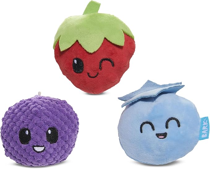 Barkbox Wild Berry Bunch Multi Part Toy for Dogs and Puppies - Small Breeds