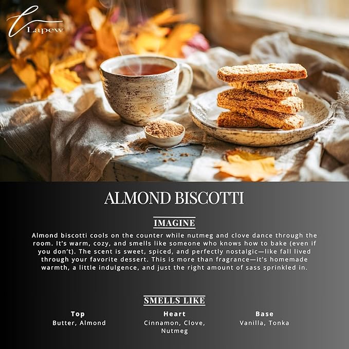 Almond Biscotti Carpet Freshener Powder: Powerful Odor Eliminator for Home, Upholstery Deodorizer, Carpet Deodorizer, Pet Urine, Cat Litter Box - Nutmeg & Spice Fragrance