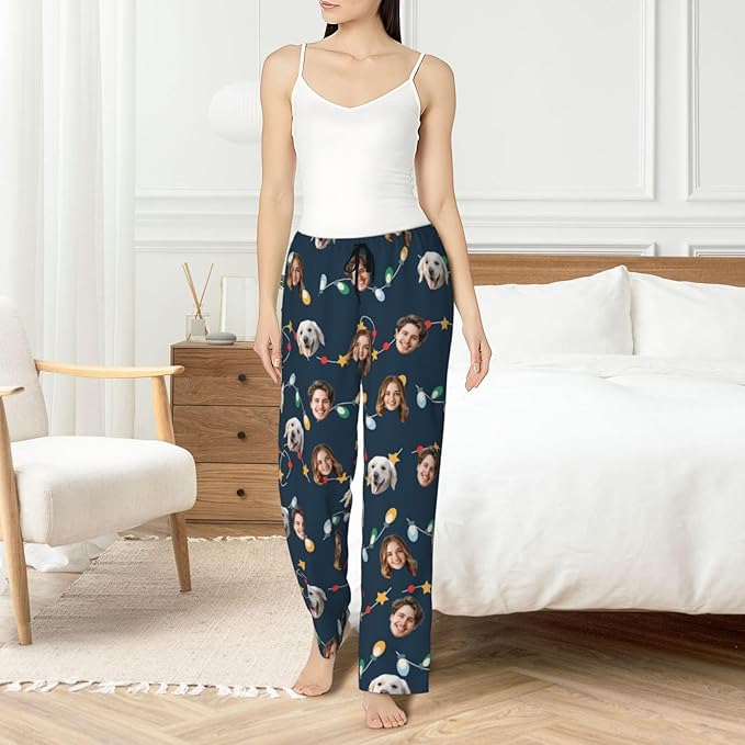 Personalized Pajama Pants For Men Women Custom Pajama Pants With Face Custom Face Pajamas Funny Customized Gifts