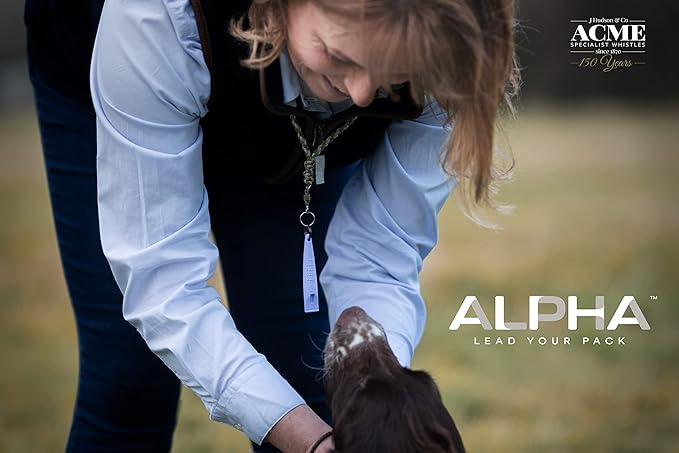 ACME Alpha 211.5 Professional Dog Training Whistle with Enhanced Ergonomic Grip. BPA-Free Plastic. 110 dBA. Long Range. Standardized Frequency. Weatherproof. Made in the UK (Violet Purple)