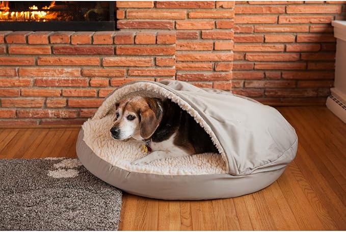 Snoozer Orthopedic Cozy Cave Pet Bed, X-Large, Red