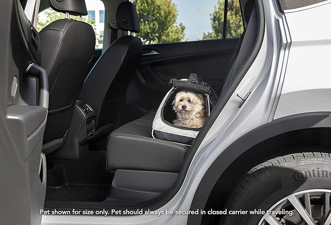Sherpa Forma Frame Crash-Tested Travel Pet Carrier, Airline Approved & Guaranteed On Board - Black, Medium