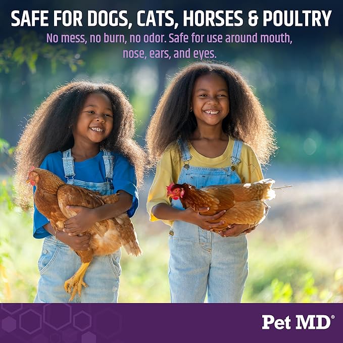 Pet MD All-in-One Derm Care - Hypochlorous Acid Spray for Dogs & All Pets - Skin Soother for Dogs & Wound Spray for Dogs - Cat Wound Care, Dog Hot Spot Remedy, & Dog Itch Relief - 8oz