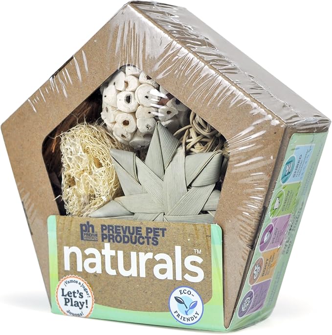 Prevue Pet Products Small Pentagon Forage n Play Box for Small Animals