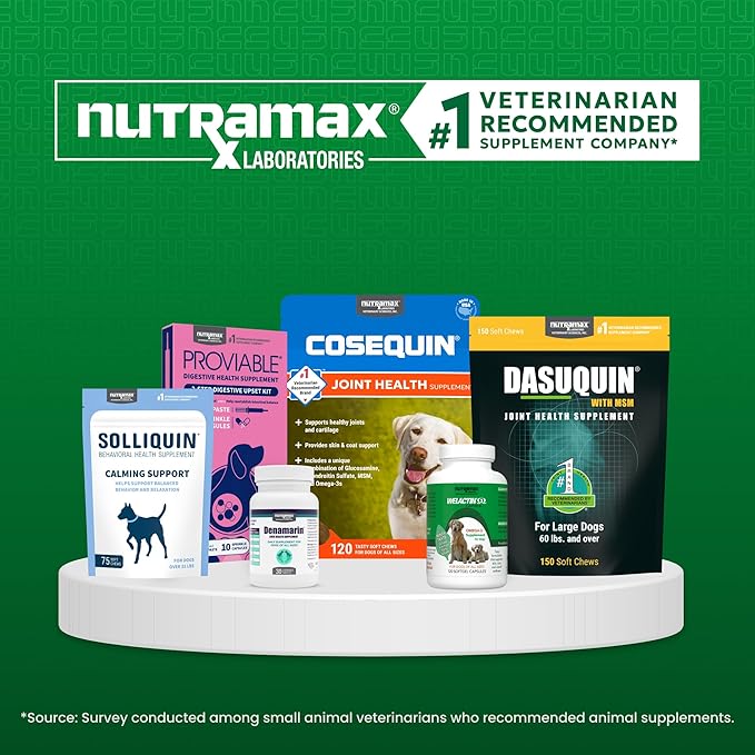 Nutramax Imuquin Immune Health Supplement Powder for Cats, with Beta Glucans, Marine Lipids, Vitamins and Minerals, 30 Packets, Updated Version