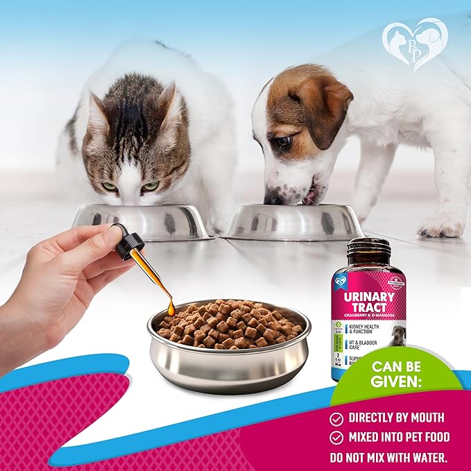 Beloved Pets Cat & Dog Urinary Tract Infection Treatment & Natural UTI Medicine Cranberry-Kidney+Bladder Support Supplement - Best Prevention Incontinence, Bladder Stones