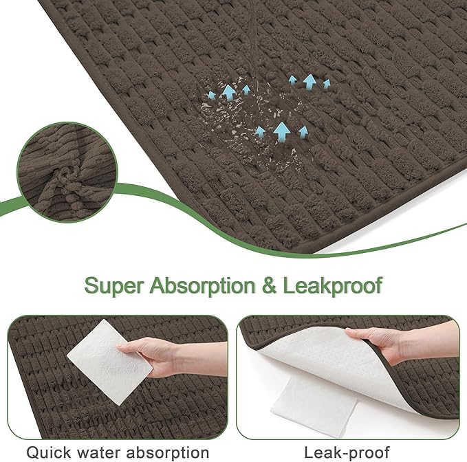 Washable Pee Pads for Dogs, 2 Pack Reusable Puppy Pads Dog Pads, Non-Slip Dog Pee Pads, Leakproof Pet Pee Pads Wee Wee Pads for Dogs. (Coffee, 40"x40"(Pack of 2))