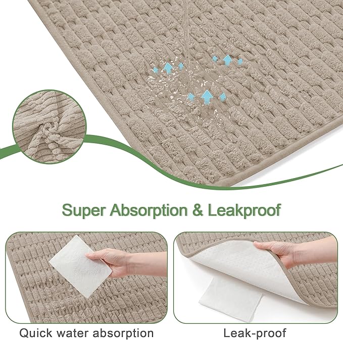 Washable Pee Pads for Dogs, 2 Pack Reusable Puppy Pads Dog Pads, Non-Slip Dog Pee Pads, Leakproof Pet Pee Pads Wee Wee Pads for Dogs. (Brown, 34"x36"(Pack of 2))