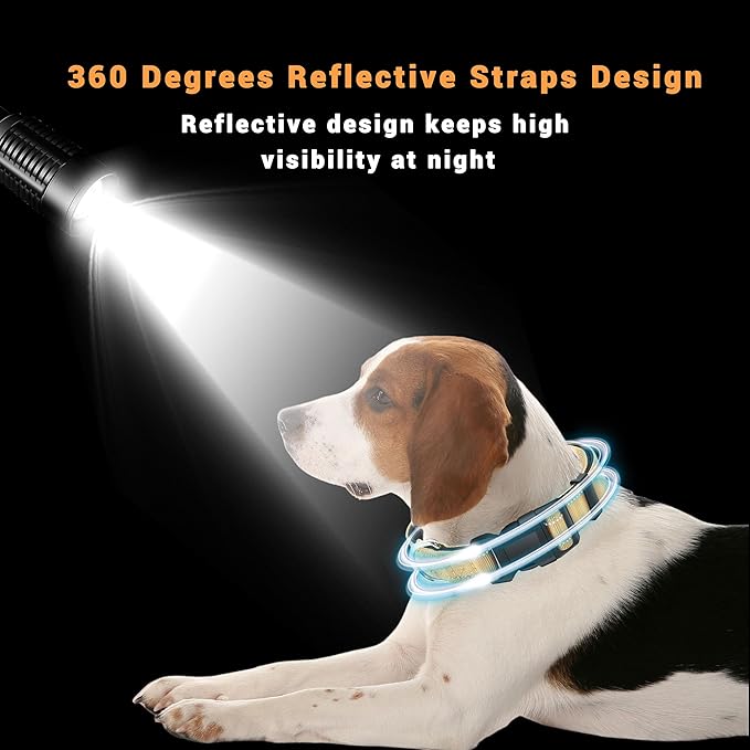 2 Pack Reflective Dog Collar with Safety Locking Buckle, Adjustable Soft Breathable Comfortable Nylon Pet Collar for Small, Medium and Large Dogs, Brown, XS