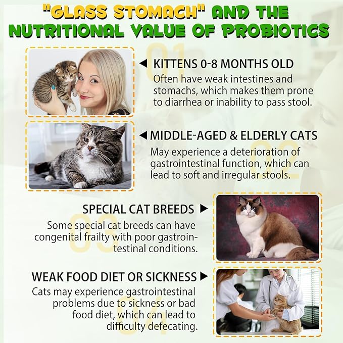 Cat Constipation Relief, Liquid Cat Laxative 60 ml, Cat Stool Softener Pet Herbal Supplements, Promotes Digestive Health, Roast Chicken Flavour, 2 fl oz