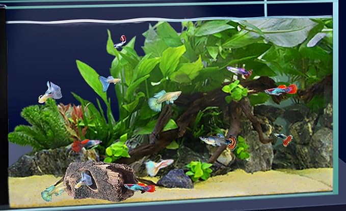 Reptile Hide Bark Texture,Snake Hide,Bearded Dragon Basking Platform,Aquarium Decor for Amphibians,Leopard Gecko,Lizard,Turtle,Tortoise,Betta Fish,Spider,Scorpion,Axolotl