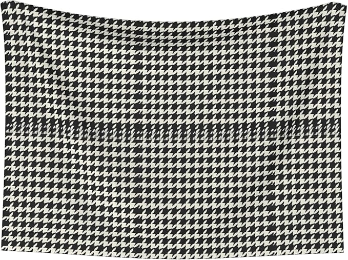 Waterproof Dog Blanket Soft Pet Blanket for Puppy Cat, Fleece Cat Throw Blankets for Furniture Bed Couch Sofa Reversible - Black and White Houndstooth 2