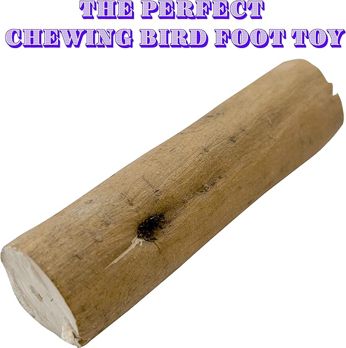 5506 Natural Sola Skin Log PK12 - Natural Sola Wood Foot Toys, Chewable Lightweight Wood Logs, Thin Bark Skin, Easy to Shred, Delightful for Small to Med Size Pet Birds