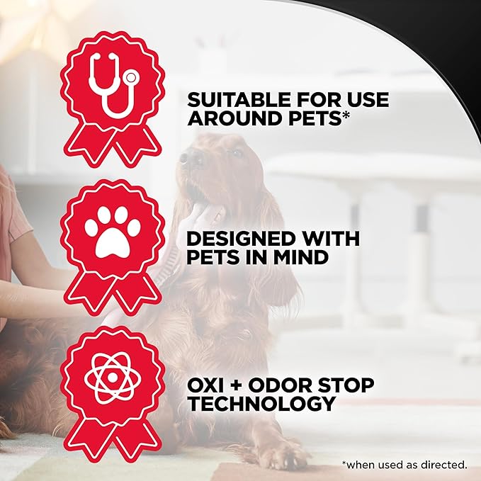 Resolve Ultra Pet Odor and Stain Remover Spray – Carpet Cleaner for Cat and Dog Urine and Poop, 32oz