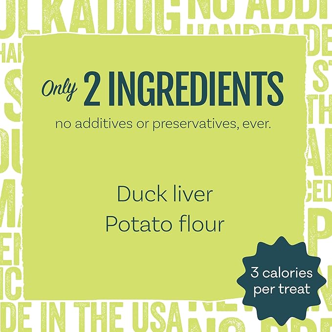 Polkadog Lucky Duck Crunchy Training Bits – All Natural, Grain Free Healthy Training Treats for Dogs. Handcrafted & Made in USA. Great for Dogs with Allergies or Sensitive Stomachs – 7oz