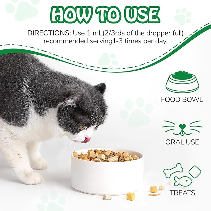 Antibiotics for Cats | Cat Antibiotics | Natural Antibiotics for Cats | Pet Antibiotics | Cat Itchy Skin Relief | Cat Allergy Relief | Cat Antibiotics for Skin Infection | 2 Fl Oz-Chicken Flavour