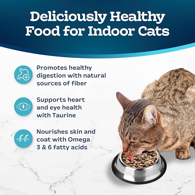 Blue Buffalo Blue Tastefuls Natural Adult Indoor Cat Chicken & Brown Rice Recipe Food for Cats 10 lb
