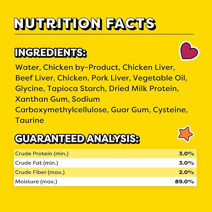 Temptations Creamy Puree Squeezable Lickable Wet Cat Treats with Beef Liver, 0.42 oz. Tubes, 4 Count, Pack of 11 (44 Total)
