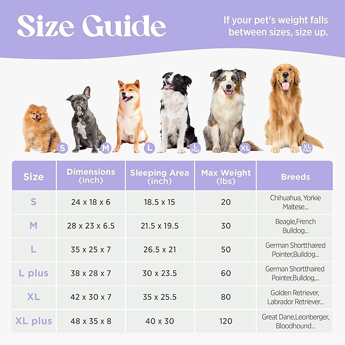 LE SURE Cute Dog Beds Large Sized Dog, Orthopedic Waterproof Large Pet Bed with Sides, Non-Slip Bottom and Egg-Crate Foam Pet Couch Sofa with Washable Removable Cover, Grey