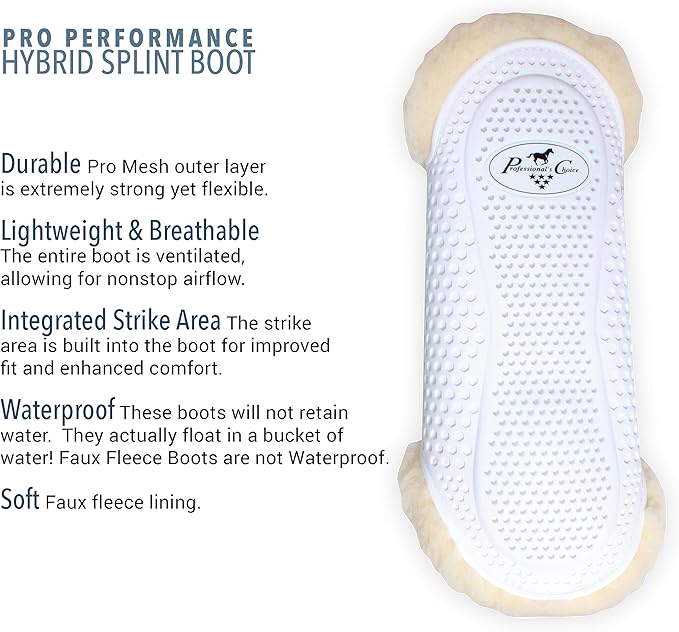 Professional's Choice Sports Medicine Products Hybrid Splint Horse Boots Fleece Horse Leg Wraps